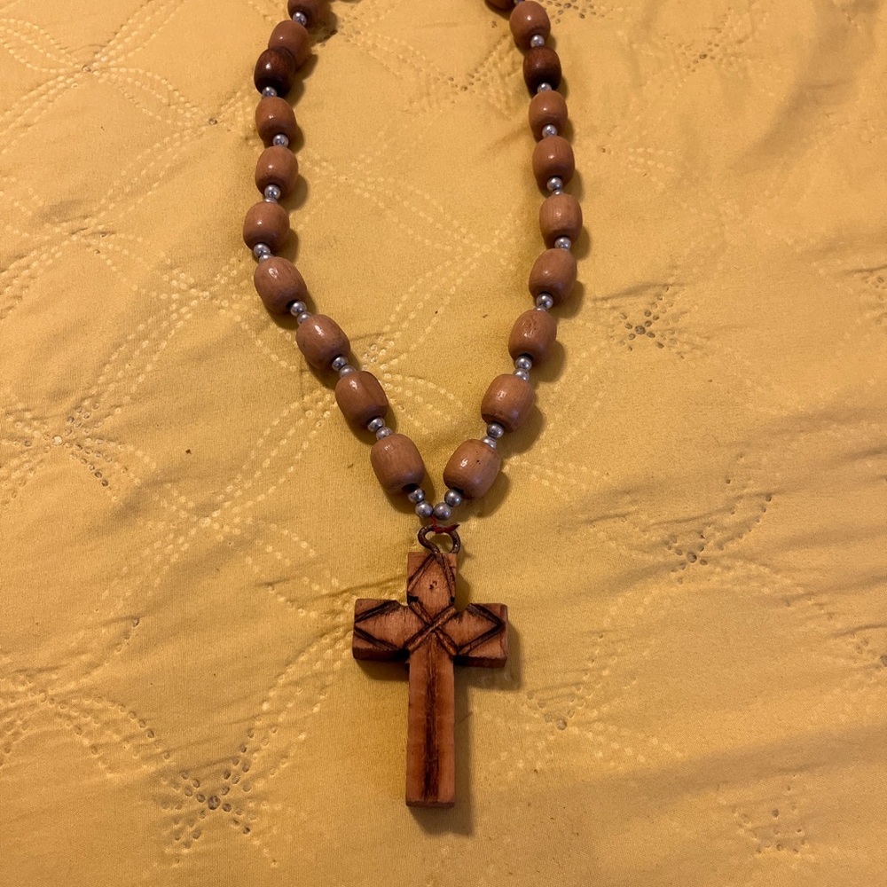 Religious   Handmade Wood rosary  Christian. Holy Land. Middle Eastern
